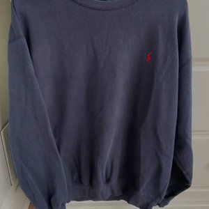 Navy blue pull over sweater